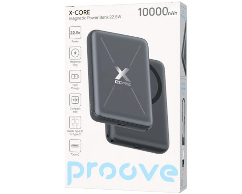 Мобільний Power Bank Proove X-Core 22.5W 10000mAh Gray (PNXC22010003)