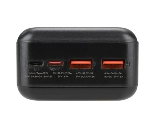 Внешний аккумулятор Power Bank XO PR189 30000mAh 22.5W Black