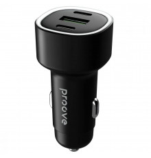 Автомобільний зарядний пристрій Proove Flash 60W 2Type-C+USB Black (CCFL60111201)