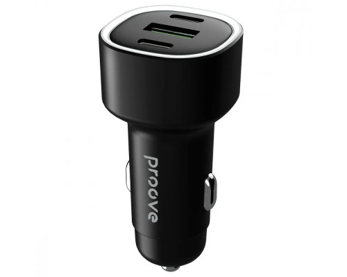 Автомобільний зарядний пристрій Proove Flash 60W 2Type-C+USB Black (CCFL60111201)