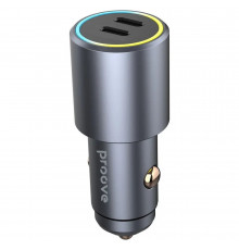 Автомобільний зарядний пристрій Proove Double Energy 50W 2Type-C Metal Gray (ACDE50022206)