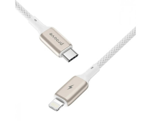 Кабель Proove Dense Metal Type-C to Lightning 27W (2m) White (CCDM27002122)