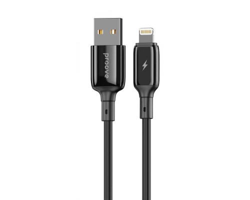 Кабель Proove Flex Metal USB to Lightning 2.4A (1m) Black (CCFM20001101)