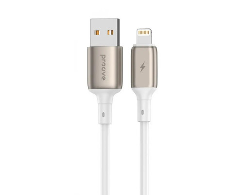 Кабель Proove Flex Metal USB to Lightning 2.4A (1m) White (CCFM20001102)