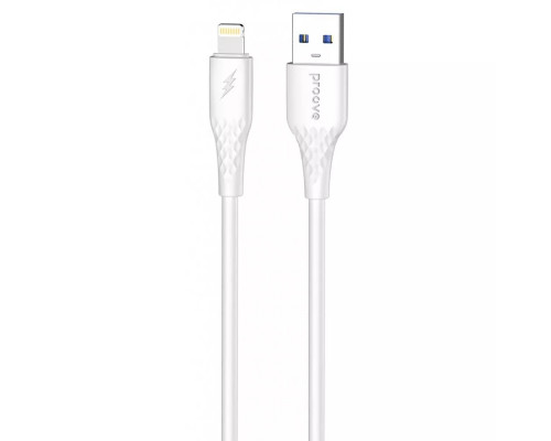 Кабель Proove GridLine Lightning 2.4A (1m) White (CCGL12001102)