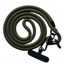 Шнурок New с карабином 120см 8mm Dark Green