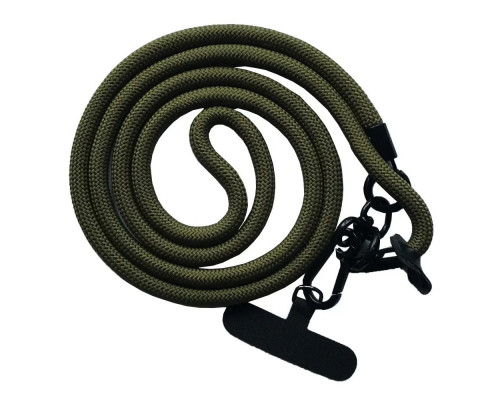 Шнурок New с карабином 120см 8mm Dark Green