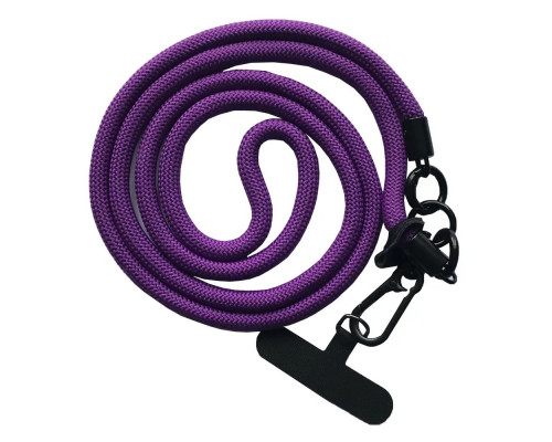 Шнурок New с карабином 120см 8mm Purple
