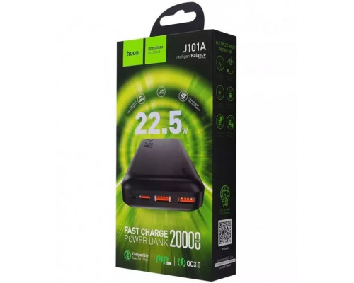 Внешний аккумулятор Power Bank Hoco J101A Astute 22.5W 20000mAh Black