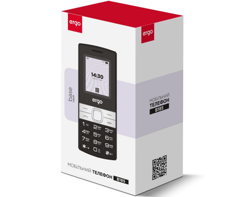 Смартфон Мобильный телефон Ergo B185 Dual Sim Black