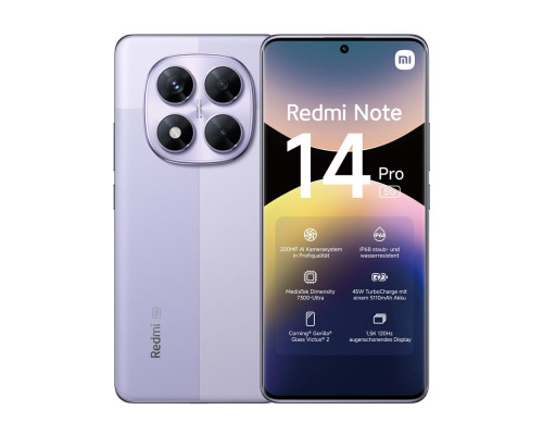 Смартфон Xiaomi Redmi Note 14 Pro 5G 12/512GB Lavender Purple