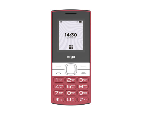 Смартфон Мобильный телефон Ergo B185 Dual Sim Red
