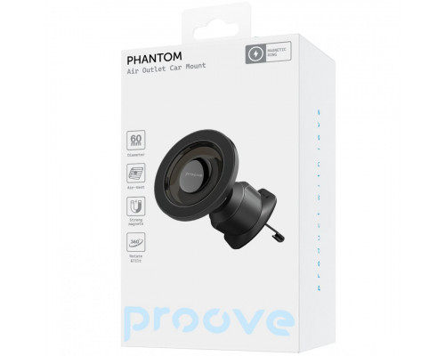 Автомобільний тримач Proove Phantom Air Outlet Car Mount Black (CHPM00000001)