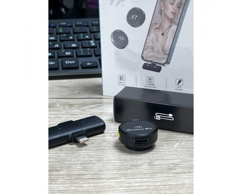 Петличний мікрофон бездротовий TX-1 Lightning Black
