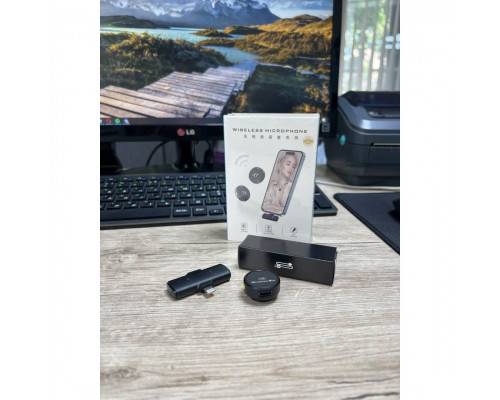 Петличний мікрофон бездротовий TX-1 Lightning Black