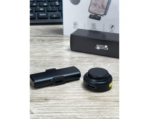 Петличний мікрофон бездротовий TX-1 Lightning Black