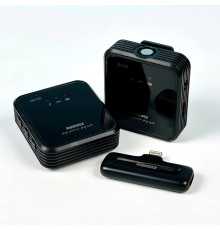 Петличний мікрофон бездротовий Remax K12 Square One-to-One Lightning