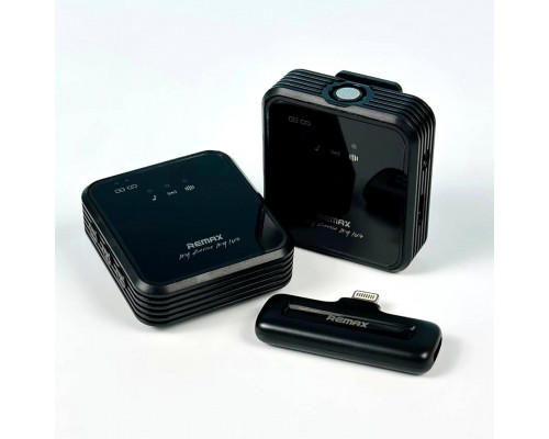 Петличний мікрофон бездротовий Remax K12 Square One-to-One Lightning