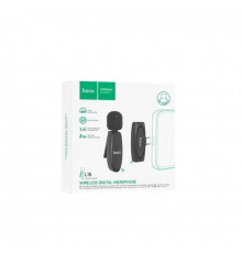 Петличний мікрофон бездротовий Hoco L15 Dual-mic Lightning/Type-C