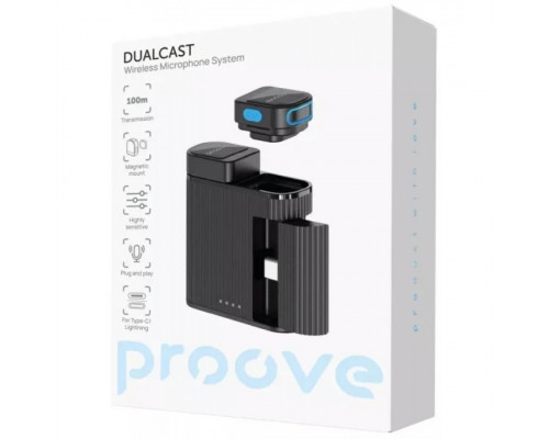 Петличний мікрофон бездротовий Proove DualCast (PDWM00002001)