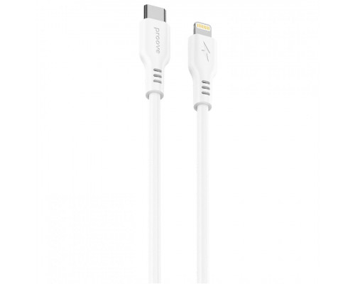 Кабель Proove Rebirth Type-C to Lightning 27W (1m) White (CCRE27002102)