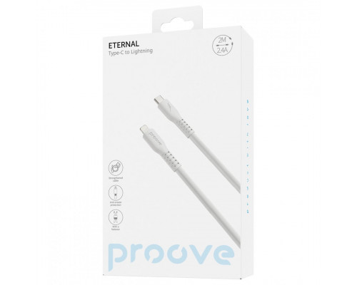 Кабель Proove Eternal Type-C to Lightning 27W (2m) White (CCET27002122)