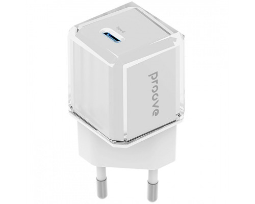 Сетевое зарядное устройство Proove Pure GaN 30W Type-C White (WCPU30012202)