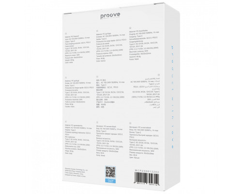 Сетевое зарядное устройство Proove Pure GaN 30W Type-C White (WCPU30012202)