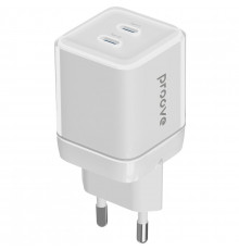 Сетевое зарядное устройство Proove Pure GaN Max 67W 2 Type-C White (WCPU67022202)