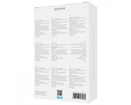 Сетевое зарядное устройство Proove Pure GaN Max 67W 2 Type-C White (WCPU67022202)