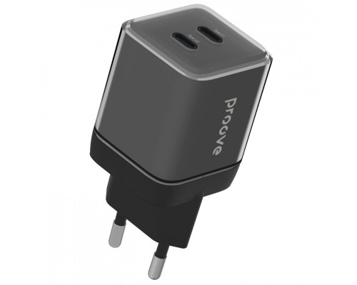 Сетевое зарядное устройство Proove Pure GaN Max 67W 2 Type-C Black (WCPU67022201)