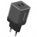 Сетевое зарядное устройство Proove Pure GaN Max 67W 2 Type-C Black (WCPU67022201)