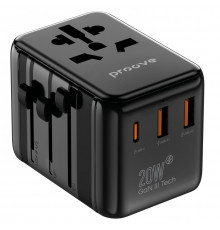 Універсальний адаптер Proove Trip 20W Black (TATL20310001)