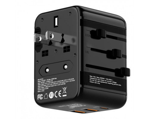 Универсальный адаптер Proove Trip 20W Black (TATL20310001)