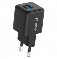 Мережевий зарядний пристрій Proove Pocket GaN Plus 25W Type-C+USB Black (WCPG25111201)