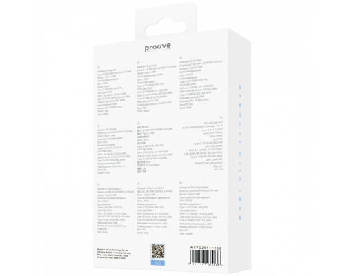 Мережевий зарядний пристрій Proove Pocket GaN Plus 25W Type-C+USB White (WCPG25111202)