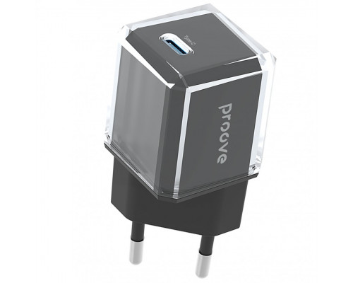 Сетевое зарядное устройство Proove Pure GaN 30W Type-C Black (WCPU30012201)