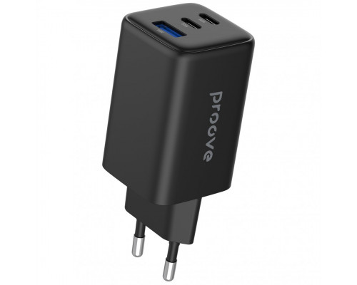Мережевий зарядний пристрій Proove Pocket GaN 65W (2Type-C + USB) Black (WCPG65121201)