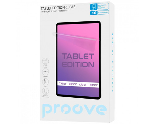 Захисна гідрогелева плівка Proove Hydrogel Tablet Edition Clear (GGTB11600110)