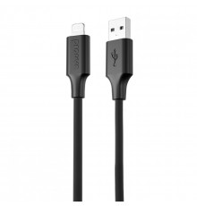 Кабель Proove Striped Silicone USB to Lightning (1m) Black (CCSS00001101)
