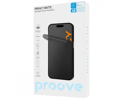Захисна гідрогелева плівка Proove Hydrogel Privacy Matte (GGPC22001110)