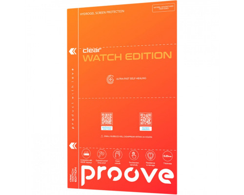 Захисна гідрогелева плівка Proove Hydrogel Watch Edition Clear (GGWE11801150)
