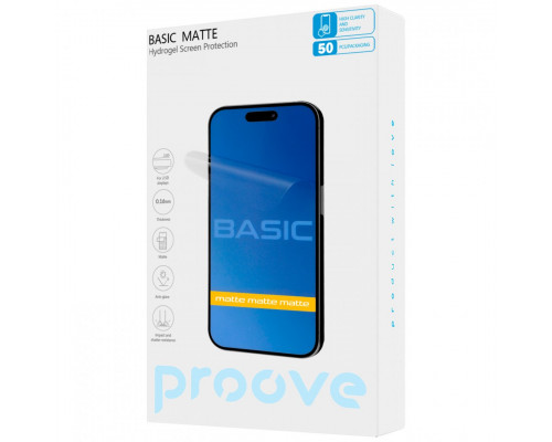 Захисна гідрогелева плівка Proove Hydrogel Basic Matte (GGBA21600150)