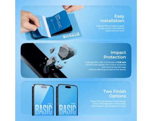 Захисна гідрогелева плівка Proove Hydrogel Basic Matte (GGBA21600150)