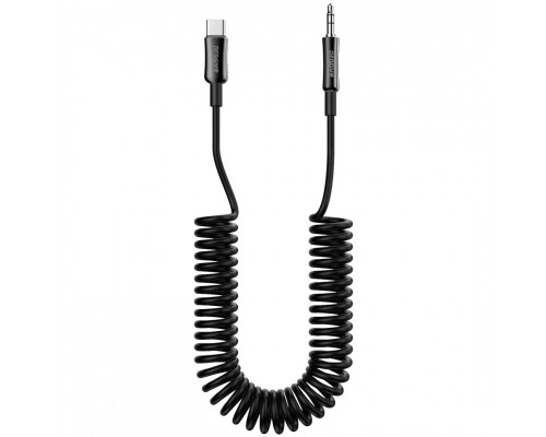 Кабель AUX Proove Steel Spring Type-C to 3.5 (1m) Black (ACSS00005201)