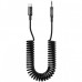 Кабель AUX Proove Steel Spring Type-C to 3.5 (1m) Black (ACSS00005201)