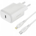 Мережевий зарядний пристрій Proove Silicone Power 2 20W (Type-C) + кабель Type-C to Lightning (1m) White (WCSP22010002)