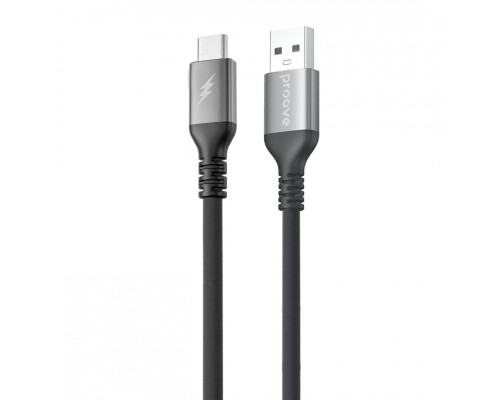 Кабель Proove ReGen Silicone USB to Type-C 3A (1m) Black (CCRS12001102)