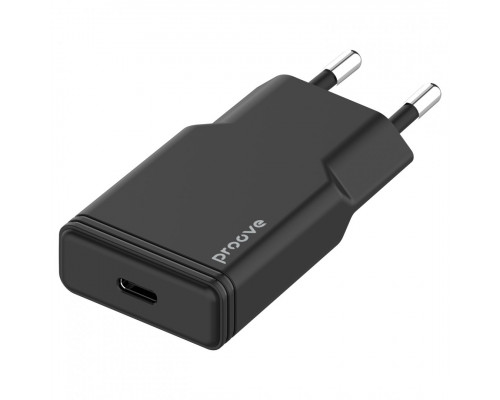 Сетевое зарядное устройство Proove Slender 20W Type-C Black (WCSS20010001)