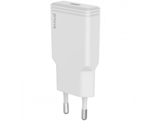 Сетевое зарядное устройство Proove Slender 20W Type-C White (WCSS20010002)
